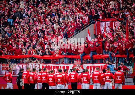 Köln, Deutschland. 2. April 2023. 1. FC Köln - Borussia Mönchengladbach 02.04.2023 Copyright (nur für journalistische Zwecke) von : Moritz Müller, Stockfoto