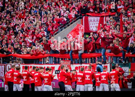 Köln, Deutschland. 2. April 2023. 1. FC Köln - Borussia Mönchengladbach 02.04.2023 Copyright (nur für journalistische Zwecke) von : Moritz Müller, Stockfoto