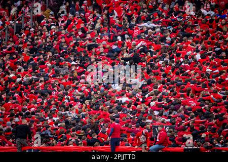 Köln, Deutschland. 2. April 2023. 1. FC Köln - Borussia Mönchengladbach 02.04.2023 Copyright (nur für journalistische Zwecke) von : Moritz Müller, Stockfoto