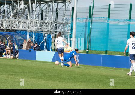 WSL Everton V Tottenham Hotspur im Walton Park Stadium, Liverpool erzielt 2-1 Punkte für Everton (Terry Scott/SPP) Guthaben: SPP Sport Press Photo. Alamy Live News Stockfoto