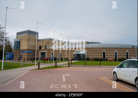 Gebäude des British Motor Heritage Museum in Gaydon in Warwickshire, Großbritannien Stockfoto