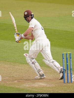 Aktenfoto von Jamie Smith vom 30.-04-2021. Ein Titelsieger beim Kia Oval im Jahr 2022 und weithin als Spieler gepriesen, dessen proaktiver, frei fließender Stil perfekt auf die aktuelle englische Einrichtung abgestimmt ist. Ausgabedatum: Montag, 3. April 2023, 2023. Stockfoto
