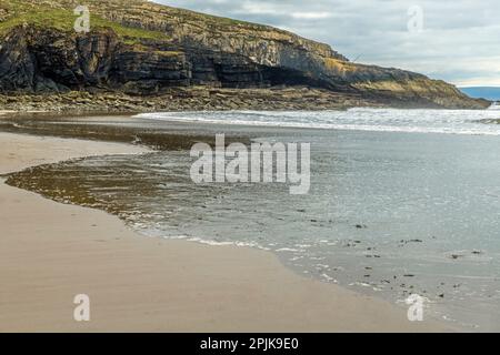 The Witch's Point oder Nose oder in Waliser Trwyn y Witch in Dunraven Bay an der Glamorgan Heritage Coast (auch das Tal des Glamorgans) in Südwales Stockfoto