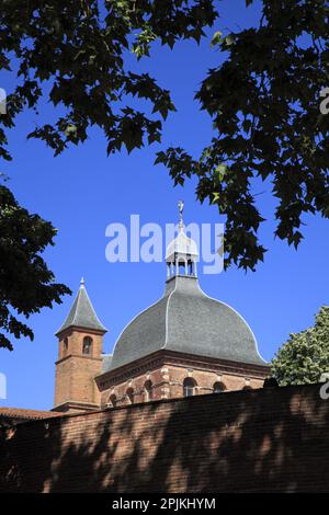 Kirche Saint-Pierre-des-Chartreux, ehemaliges Karthuserkloster und ehemaliges Arsenal. Toulouse, Occitanie, Frankreich Stockfoto