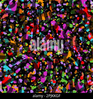 Nahtloses Vektormuster. Moderne, stilvolle Textur mit welligen Streifen. Geometrischer abstrakter Hintergrund. Vektordarstellung Stock Vektor