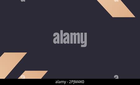 Abstrakter luxuriöser Hintergrund in Gold und Schwarz. Minimalistischer, luxuriöser Hintergrund. Für Präsentationen, Banner, Webbanner, Vorlagen, Werbeaktionen. Stock Vektor