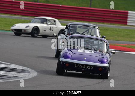 Adrian Gilbert, Lotus Elan S3, HSCC Historic Road Sports mit Historic Touring Cars und Ecurie Classic, drei Klassifizierungen kombiniert in einer Stockfoto