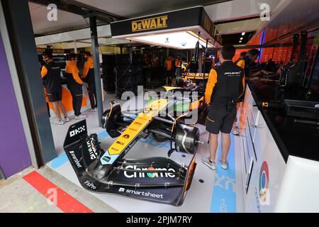 MELBOURNE, AUSTRALIEN - MÄRZ 31: Oscar Piastri von Australien fährt den McLaren MCL36 während des Trainings im australischen Grand Prix 2023 im Albert Park Stockfoto