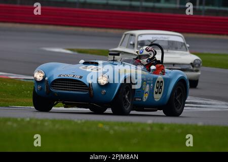 Kevin Kivlochan, AC Cobra, HSCC Historic Road Sports mit Historic Touring Cars und Ecurie Classic, drei Klassifizierungen kombiniert in einem Rennen, Stockfoto