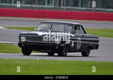 Julian Thomas, Ford Falcon, HSCC Historic Road Sports mit Historic Touring Cars und Ecurie Classic, drei Klassifizierungen kombiniert in einem Rennen, Stockfoto