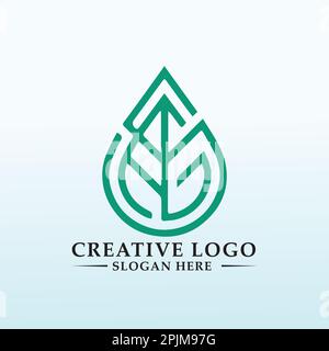 Agri Business Company auf der Suche nach einem seriösen, ausgeklügelten Designbrief AG Stock Vektor