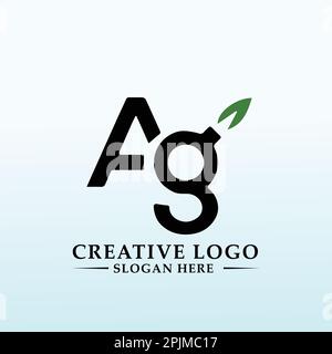 Agri Business Company auf der Suche nach einem seriösen, ausgeklügelten Designbrief AG Stock Vektor