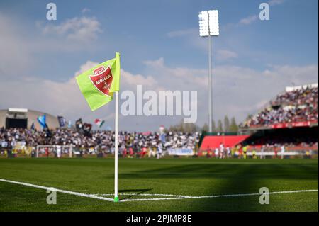 Monza, Italien. 02. April 2023 Während der Serie Ein Fußballspiel zwischen AC Monza und SS Lazio. Kredit: Nicolò Campo/Alamy Live News Stockfoto