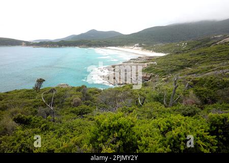 Quietschender Strand, Wilsons Promontory, Victoria, Australien Stockfoto