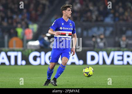 Flavio Paoletti von Sampdoria während des Fußballspiels der Serie A Rom gegen Sampdoria, Rom, Italien. 02. April 2023. AllShotLive/Sipa USA Guthaben: SIPA USA/Alamy Live News Stockfoto