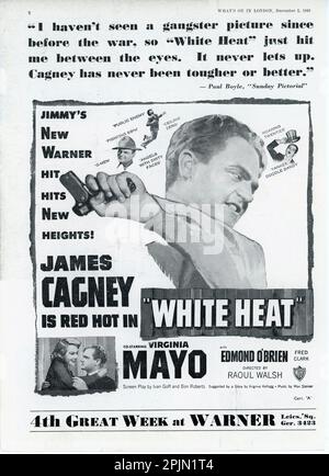 JAMES CAGNEY und VIRGINIA MAYO in WHITE HEAT 1949 Regisseur RAOUL WALSH Drehbuch Ivan Goff und Ben Roberts vorgeschlagen von einer Geschichte von Virginia Kellogg Musik Max Steiner Warner Bros. Stockfoto