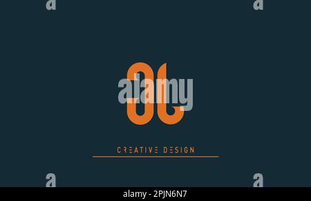 Buchstabenbuchstaben Initialen Monogramm Logo JL , LJ Stock Vektor