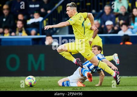 Giovani Lo Celso (Villarreal CF, Nr. 17) in Aktion während des Spiels LaLiga Santander zwischen Villarreal CF und Real Sociedad im Estadio de la Ceramica ON Stockfoto