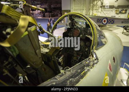 Cockpit eines McDonnell Douglas Phantom FGR2 Stockfoto