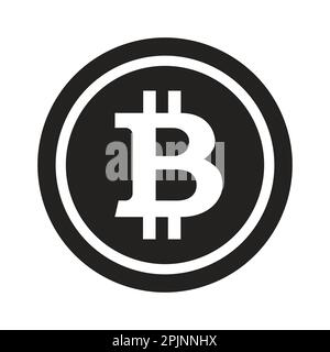 Bitcoin-Symbol. Krypto-Währung, Bitcoin, Bitcoin-Logo. Digitales Währungsszeichen. Vektorgrafik. Stock Vektor