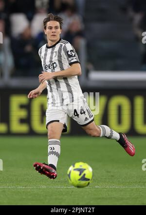 Turin, Italien, 1. April 2023. Nicolo Fagioli von Juventus beim Spiel der Serie A im Allianz-Stadion, Turin. Der Bildausdruck sollte lauten: Jonathan Moscrop/Sportimage Stockfoto