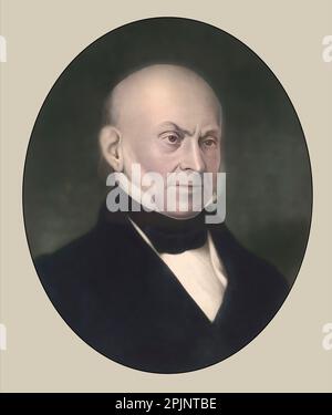 Porträt von John Quincy Adams, 1767-1848, 6. Präsident der Vereinigten Staaten Stockfoto