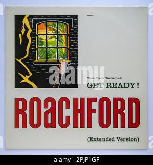 Bildcover der 12-Zoll-Einzelversion von Get Ready by Roachford, die 1991 veröffentlicht wurde Stockfoto
