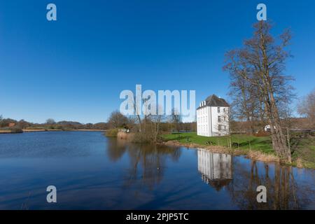 Angrenzendes Gebäude, Schloss Gottorf, ehemaliger Sitz des Herzogs, heute ein Museum, Schleswig Stadt am Schlei Fjord, Schleswig-Holstein, Norddeutschland, Stockfoto