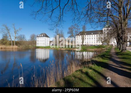 Schloss Gottorf, ehemaliger Sitz des Herzogs, heute ein Museum, Schleswig Stadt am Schlei Fjord, Schleswig-Holstein, Norddeutschland, Mitteleuropa Stockfoto