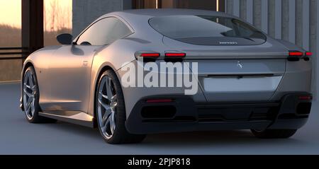 Ferrari Roma, la nuova Dolce Vita Stockfoto