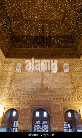 Botschafterkammer, Alhambra, Granada, Andalusien, Spanien, Südwesteuropa Stockfoto