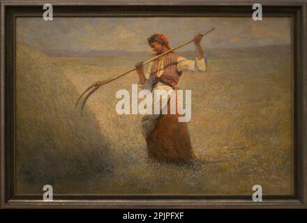 Ivan Angelov (1864-1924). Pintor búlgaro. Heu Ernten, 1912. National Art Gallery Sofia. Bulgarien. Stockfoto