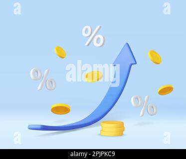 3D Pfeile Geld Stock Vektor