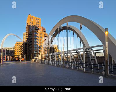 Bahnhof Wembley Stadium Stockfoto