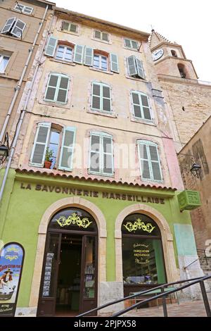 La Savonnerie Marseillaise, Montée des Accoules, Le Panier (Altstadt), Marseille, Bouches-du-Rhone, Provence, Frankreich, Mittelmeer, Europa Stockfoto