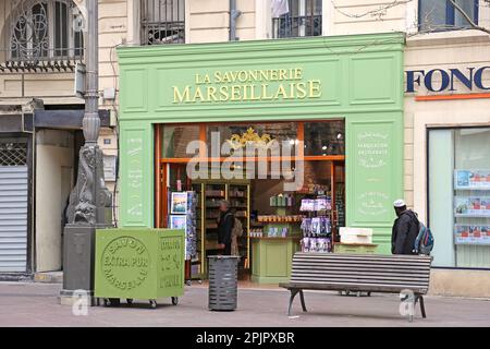 La Savonnerie Marseillaise, La Canebière, Opéra District, Marseille, Bouches-du-Rhone, Provence, Frankreich, Mittelmeer, Europa Stockfoto