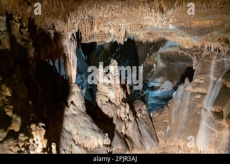 Balcarka Höhle, Teil des Mährischen Karst Stockfoto