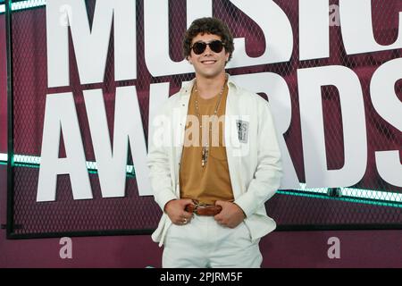 Austin, USA. 02. April 2023. Austin Mahone nimmt am 02. April 2023 im Moody Center in Austin, Texas, an den CMT Music Awards 2023 Teil. Foto: Holly Jee/imageSPACE Credit: Imagespace/Alamy Live News Stockfoto