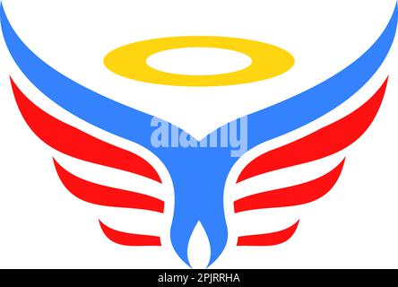 Angel Logo-Design Stock Vektor