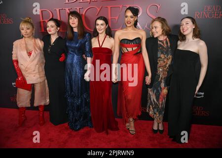 Poppy Liu, Emily Meade, Alice Birch, Rachel Weisz, Britne Oldford, Jennifer Ehle und Kitty Hawthorne nehmen an der Weltpremiere von Prime Video's „Dead Stockfoto