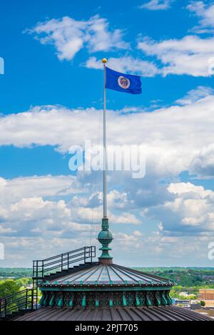 Minnesota, MN, USA - 8. Juni 2022: Das riesige Naturschutzgebiet des Minnesota State Capitol Stockfoto