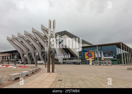 OVB Arena oder Stadthalle Bremen ist jetzt eine Mehrzweckhalle, Veranstaltungsort, Arena im Viertel Findorff. Erbaut 1964 in Burgerweide. Bremen. Stockfoto