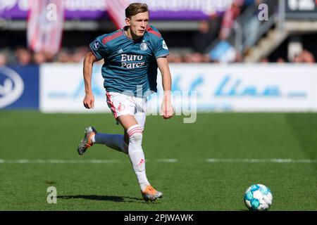 02-04-2023: Sport: Sparta gegen Feyenoord ROTTERDAM, NIEDERLANDE - APRIL 2: Marcus Holmgren Pedersen (Feyenoord Rotterdam) während des Spiels Eredivisie Sp Stockfoto