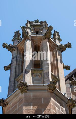 Ein kunstvolles Finale über dem Quadrangle an der University of Sydney in New South Wales, Australien Stockfoto