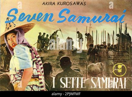 TOSHIRO MIFUNE und KEIKO TSUSHIMA in SEVEN SAMURAI / SHICHININ NO SAMURAI / I SETTE SAMURAI 1954 Director AKIRA KUROSAWA Toho Company Stockfoto