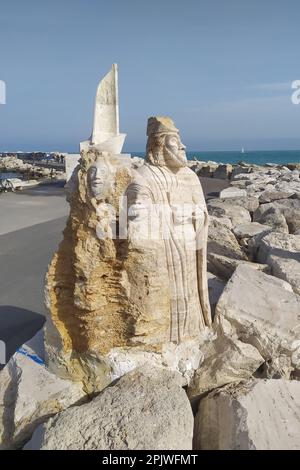 Kunstgalerie des Südpiers, San Benedetto del Tronto, Marken, Italien, Europa Stockfoto