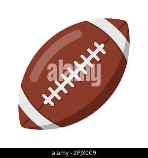 American Football Ball flache Ikone. Vektordarstellung. Eps 10. Stock Vektor