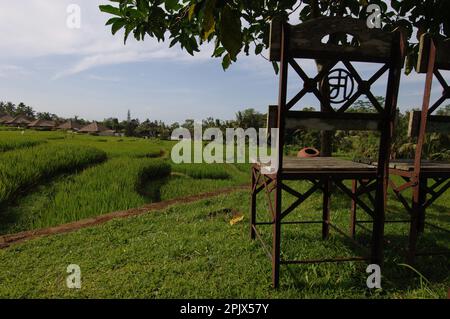 In Bali gibt es zahlreiche kleine und elegante charmante Hotels. Stockfoto