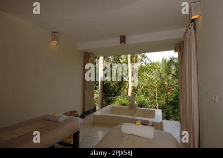 In Bali gibt es zahlreiche kleine und elegante charmante Hotels. Stockfoto