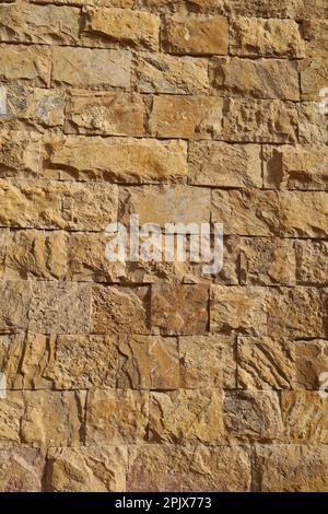 Wandstruktur aus Stein – natürliches Material Stockfoto
